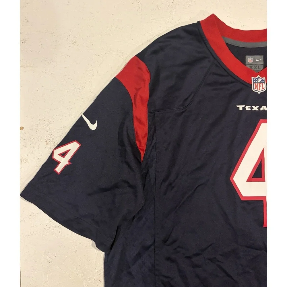 Nike NFL On Field Jersey Men's 2XL Blue #4 Texans Watson‎ Sport Football